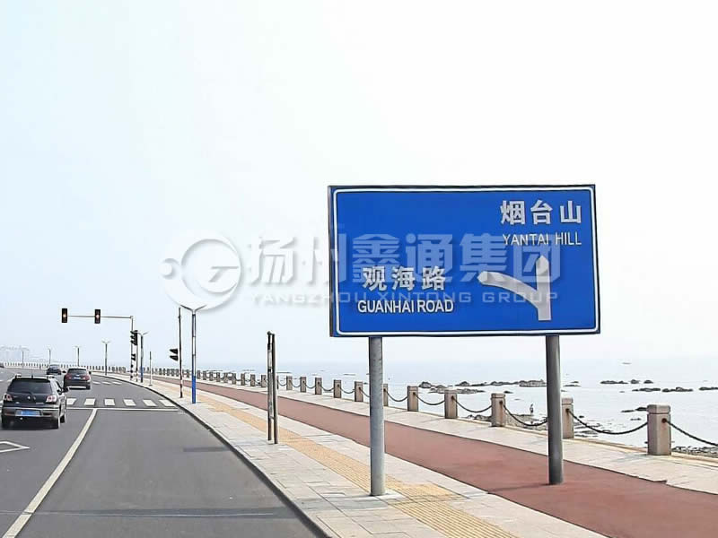 BZG-015，交通標志桿，雙柱標志桿