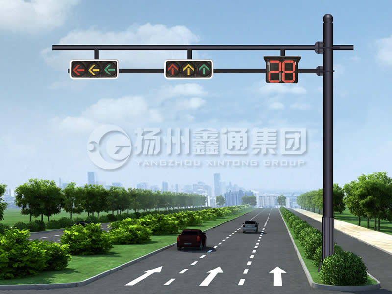 XHDG-061，F(xiàn)型信號(hào)燈桿，晉中信號(hào)燈桿